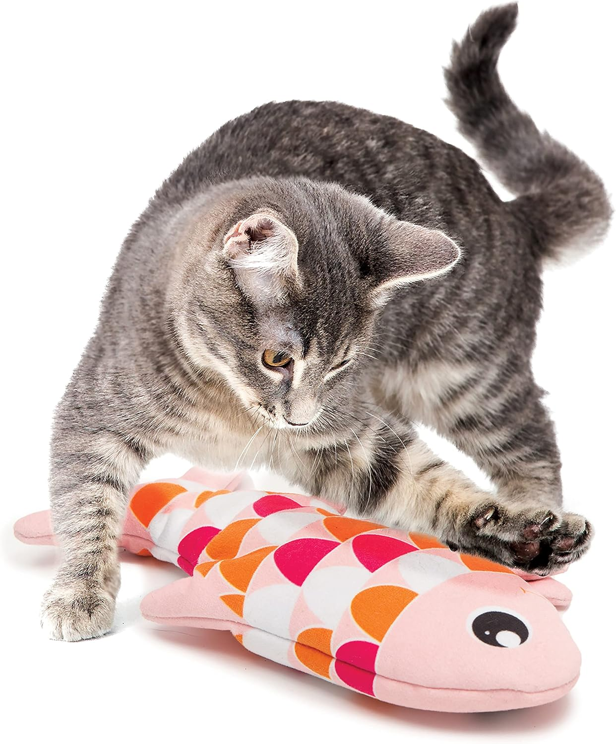 Catit Groovy Fish Interactive Cat Toy with Catnip, Pink image number 2