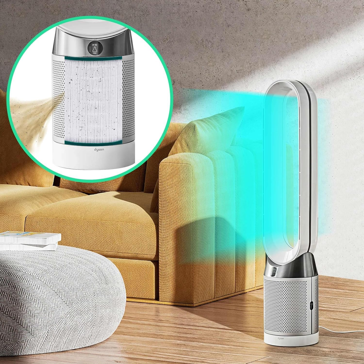 True HEPA Replacement Filter Compatible with Dyson Tower Purifier Pure Cool Link TP01, TP02, TP03, AM11, BP01 Models Compare to Part 968126-03 Air Purifier Filter Replacement image number 3