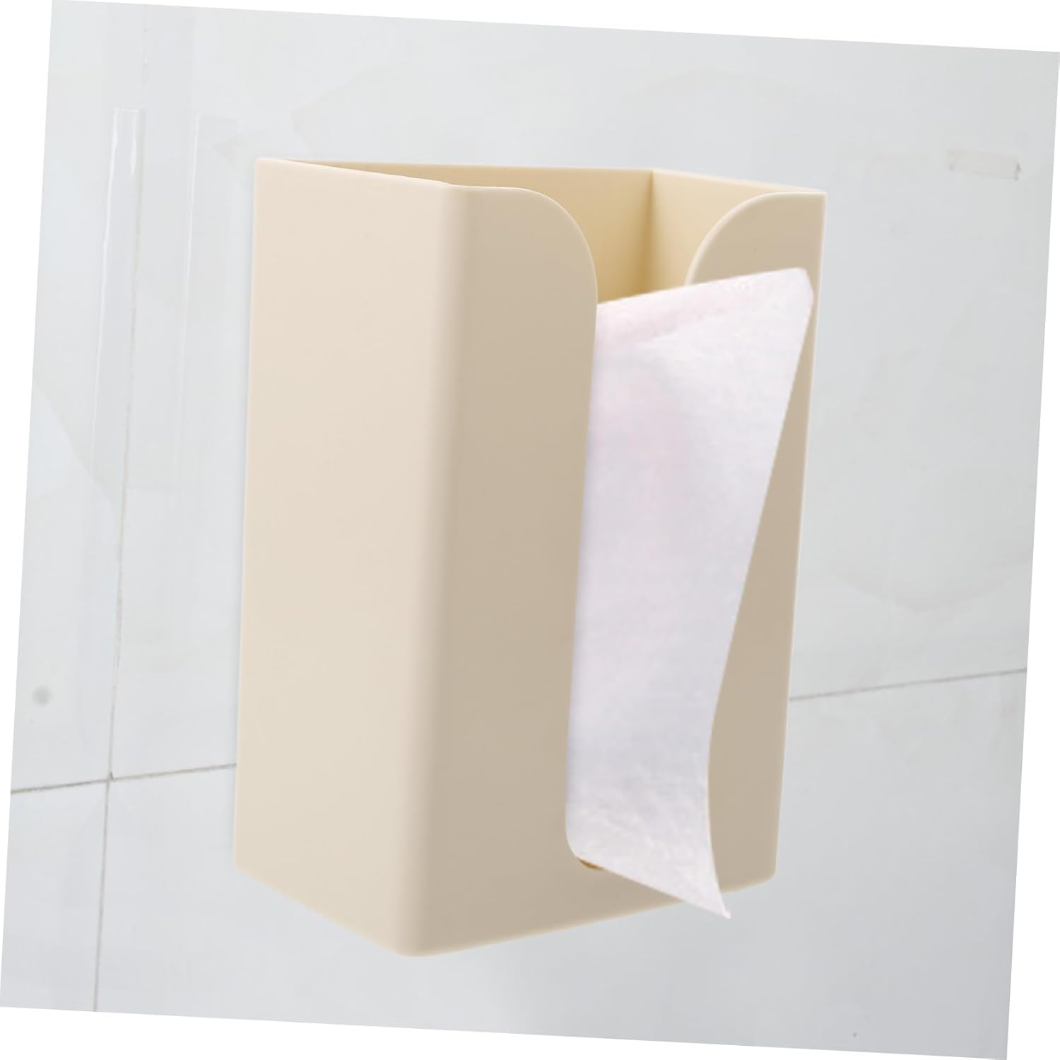 Wall-Mounted Tissue Box Wipes Container for Home Storage Organization Paper Towel Holder image number 5