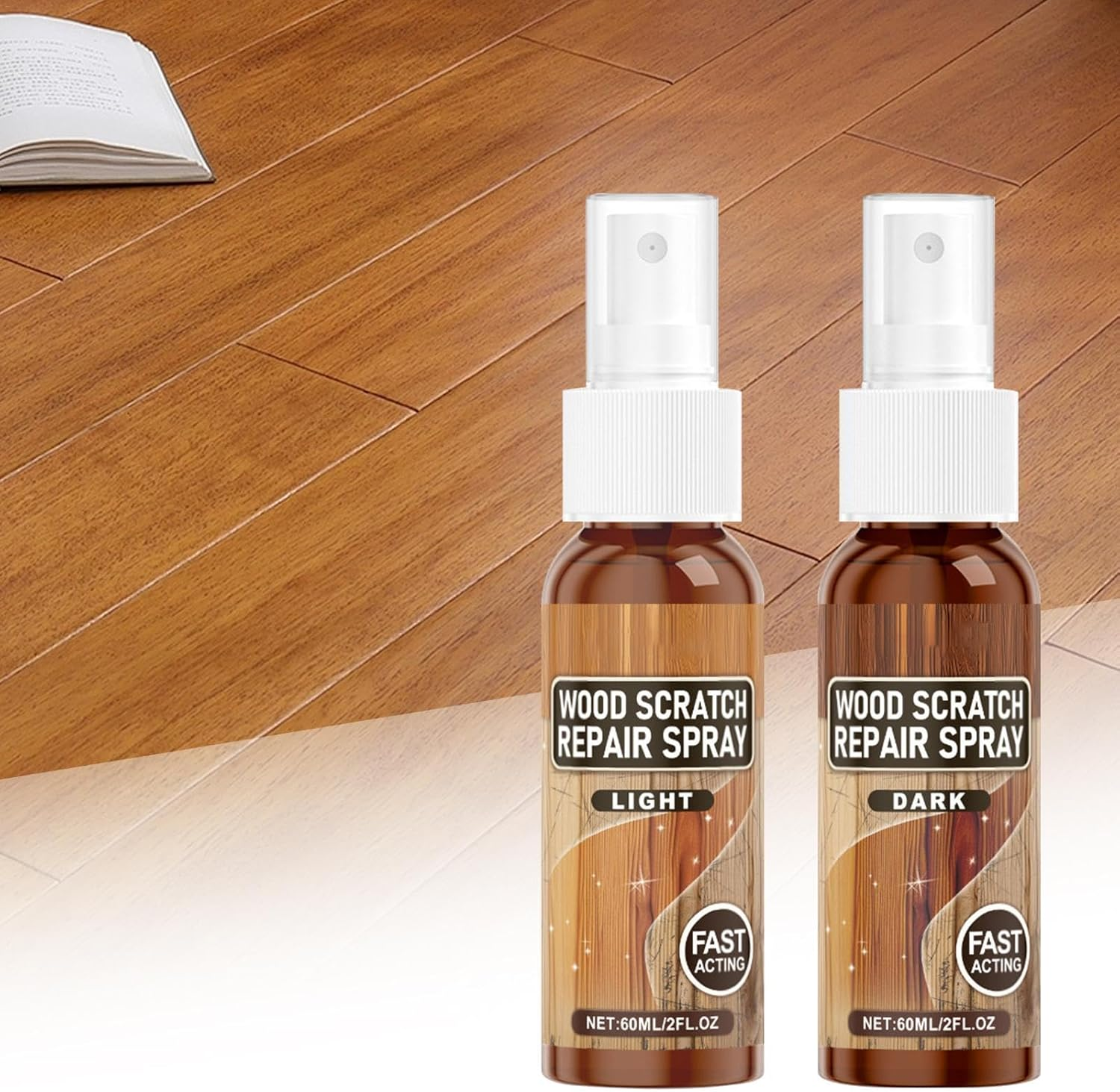 Wood Scratch Repair - Furniture Paint Pen Kit - Fast Wood Scratch Correction | Wood Scratch Remover - Polishing image number 1