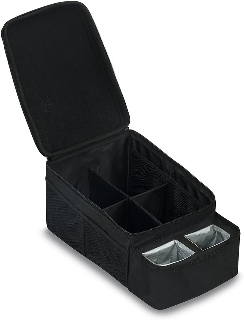 Britax Car Seat Organizer Caddy with Insulated Cup Holders | Crash Tested + 8 Mesh Pockets + Removable Center Dividers + Zipper Top image number 5