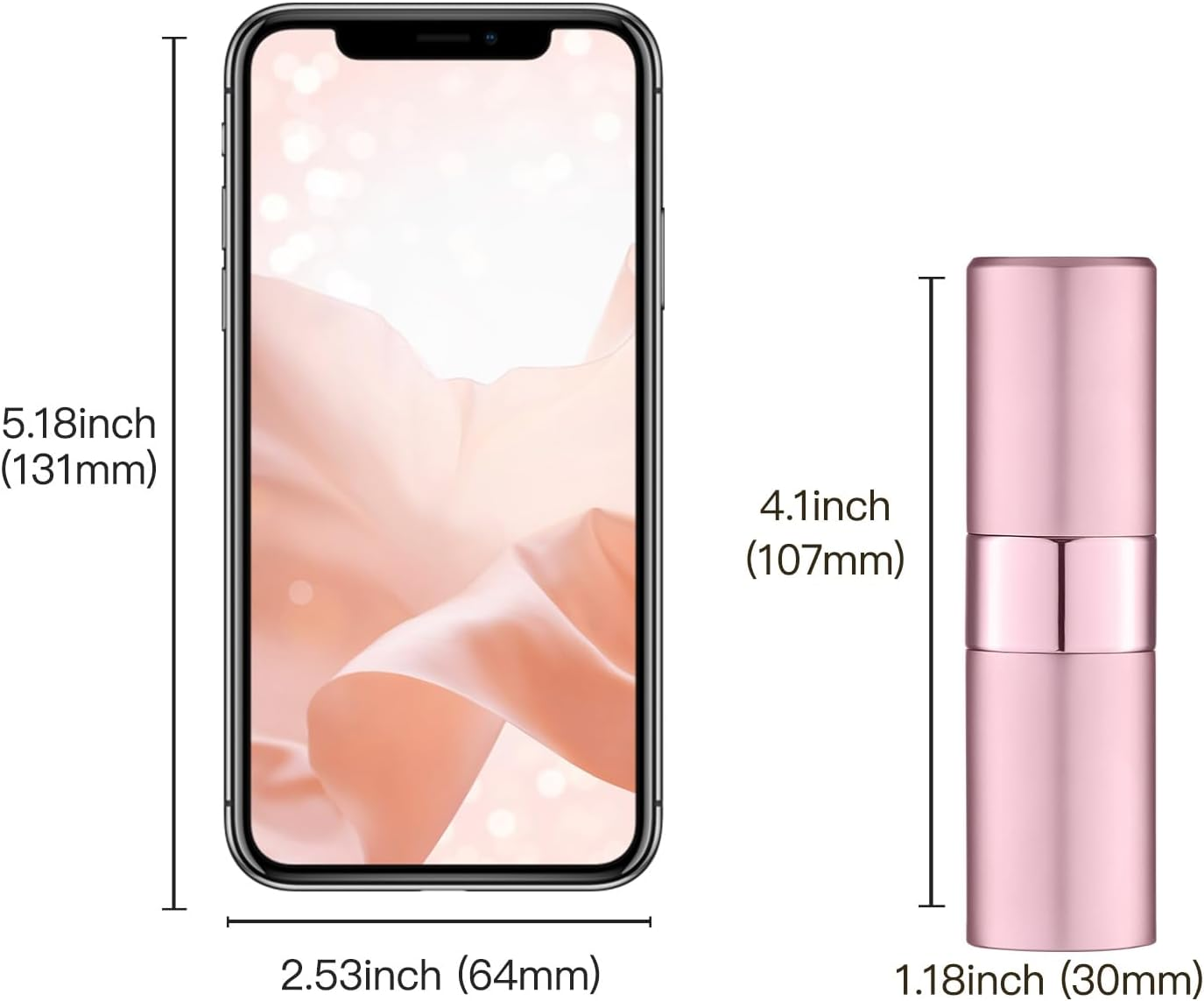 Owlyee Perfume Travel Refillable Atomizer Bottle: Cologne Spray Mini for Refill - Empty Fragrance Sprayer for Men - Large Size 20ML Pink - Blue image number 6