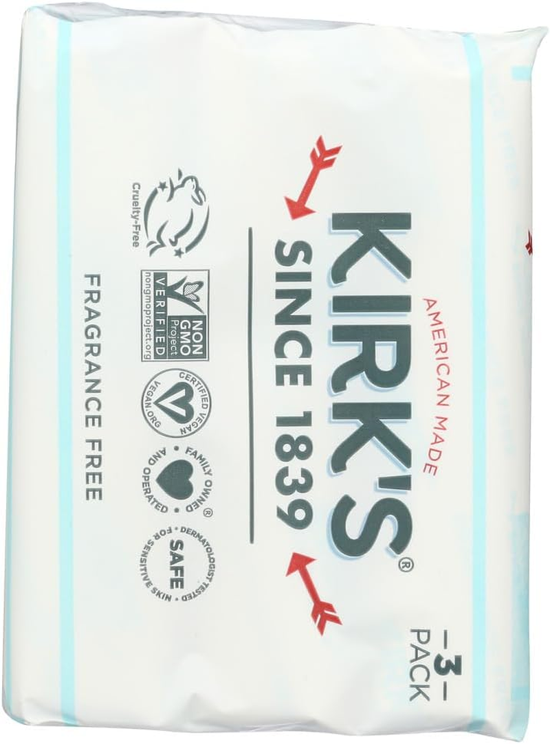 Kirks Natural Products Kirks Soap Bar 3Pk Frag Free