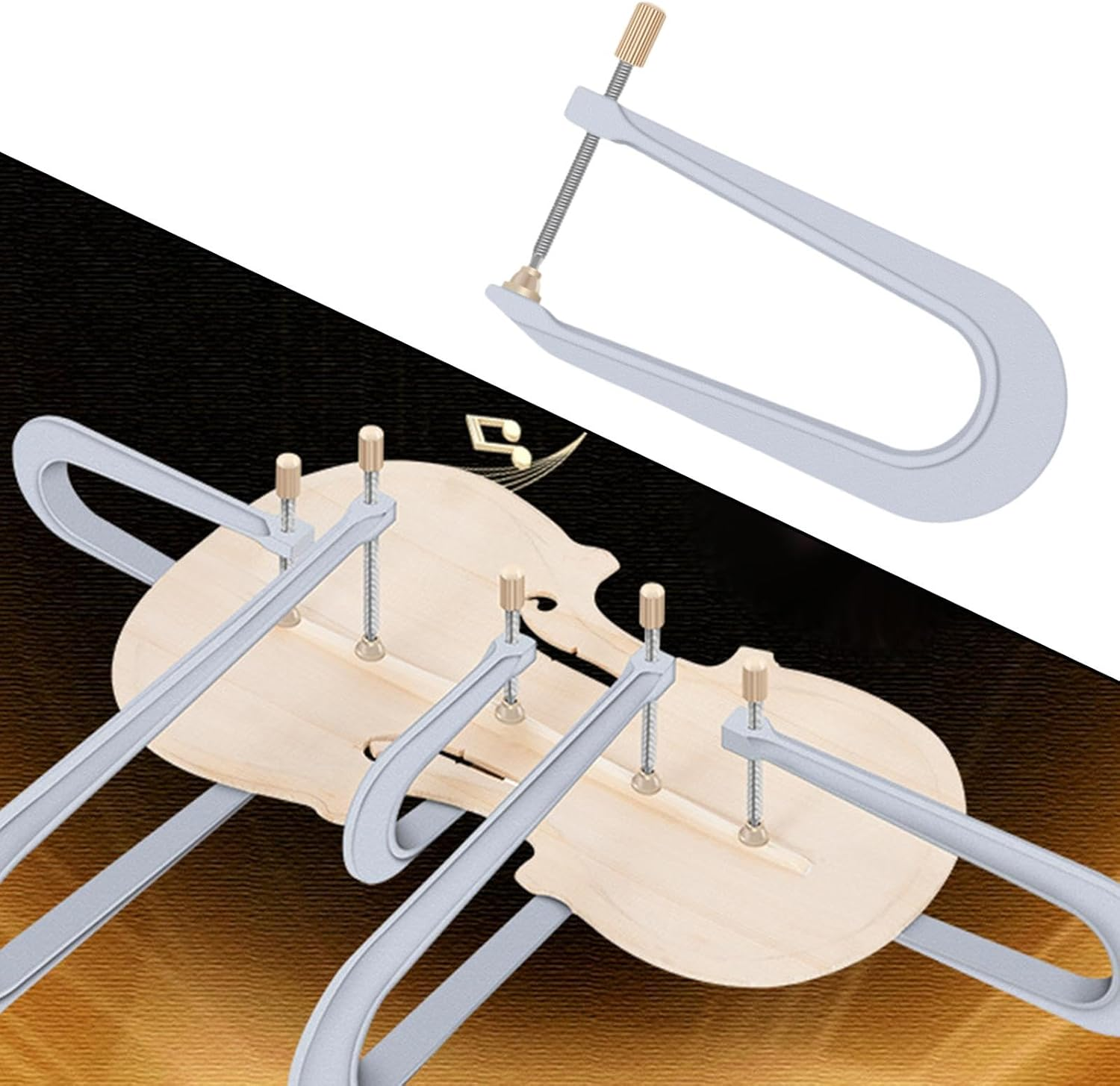 Rockible Instrument Beam Clamp Tool for DIY Luthier Projects, 200Mm image number 3