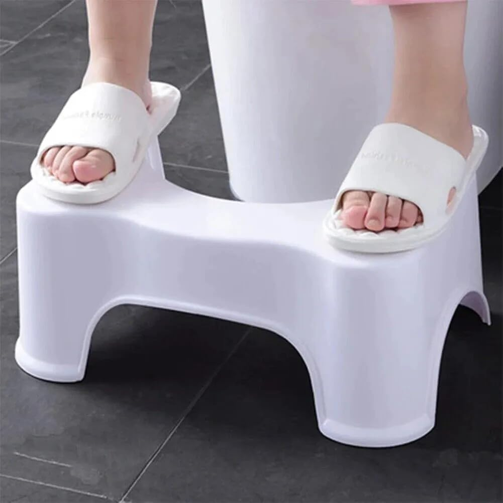 Bathroom Toilet Stool, Foot Step Stool, Footstools, for Constipation Piles Relief Foot Stool - Anti-Slip Bathroom Accessories image number 1