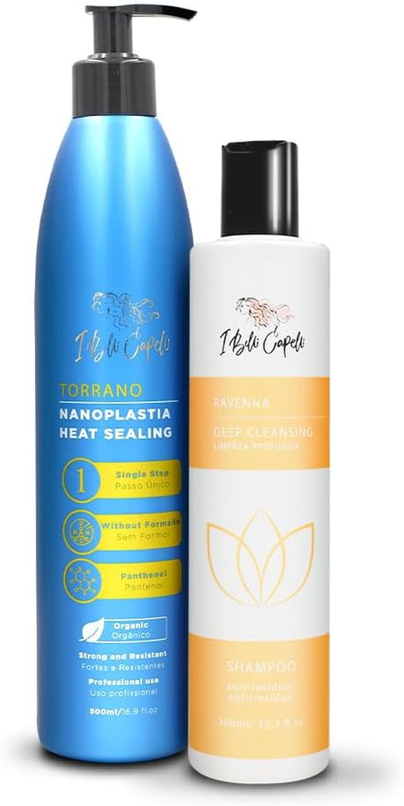Torrano Keratin Hair Treatment Straightening in 1 Step, Formaldehyde Free-Nanoplastia Para Alisar Cabello 16.9Fl.Oz (500Ml) + Deep Cleansing Shampoo 10.1 Fl.Oz (300Ml) image number 4