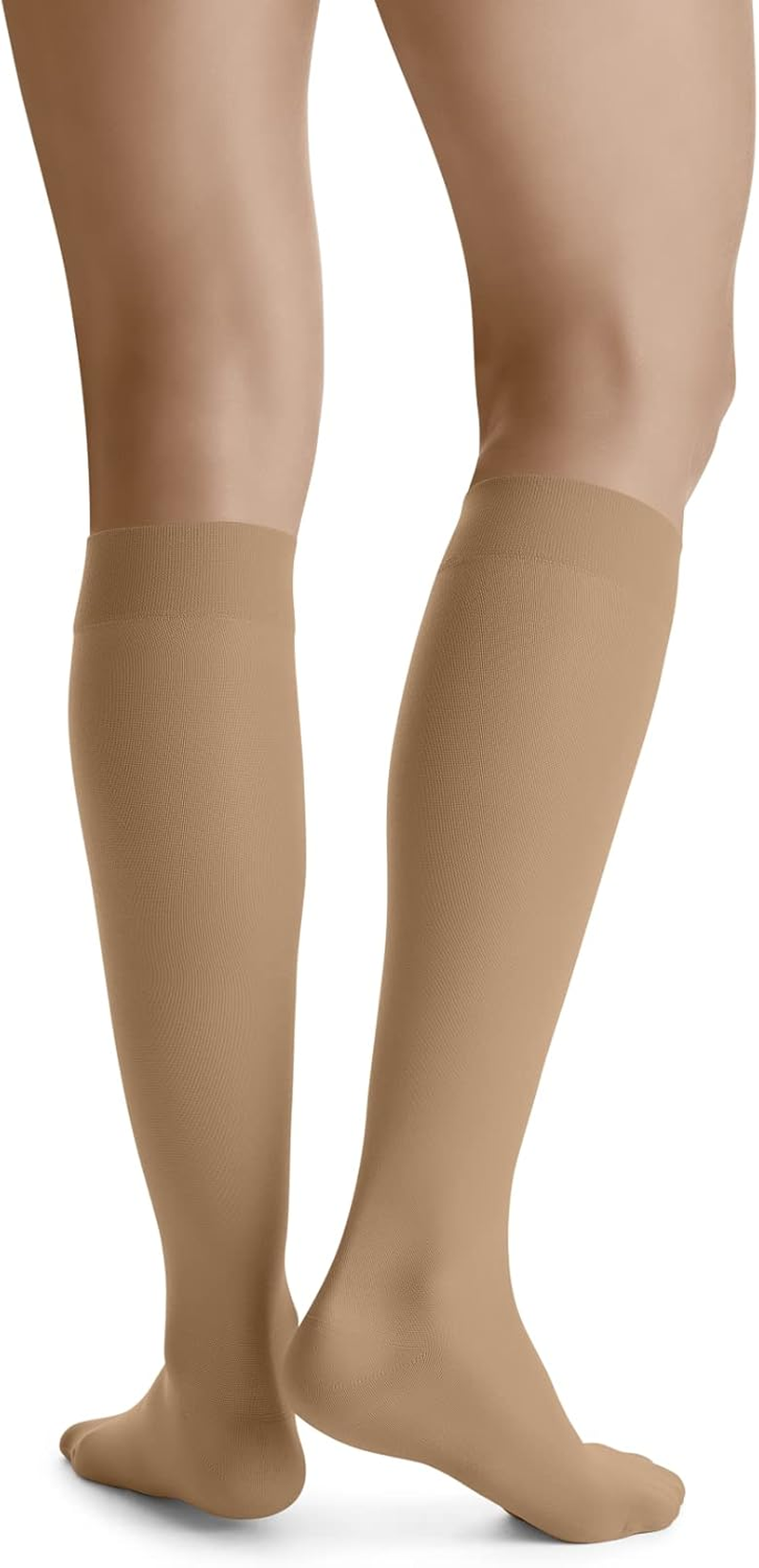 Jobst Women'S Ultrasheer Knee High 15-20 Mmhg Compression Stocking, Medium, Natural image number 3