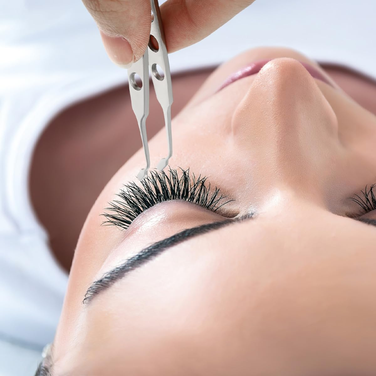 HEALEEP Stainless Steel Meibomian Gland Tweezers Eyelid Forceps Small Square Head 3X4Mm for Eyelid Massage and Gland Expression Women Beauty Tool for Eye Care image number 1