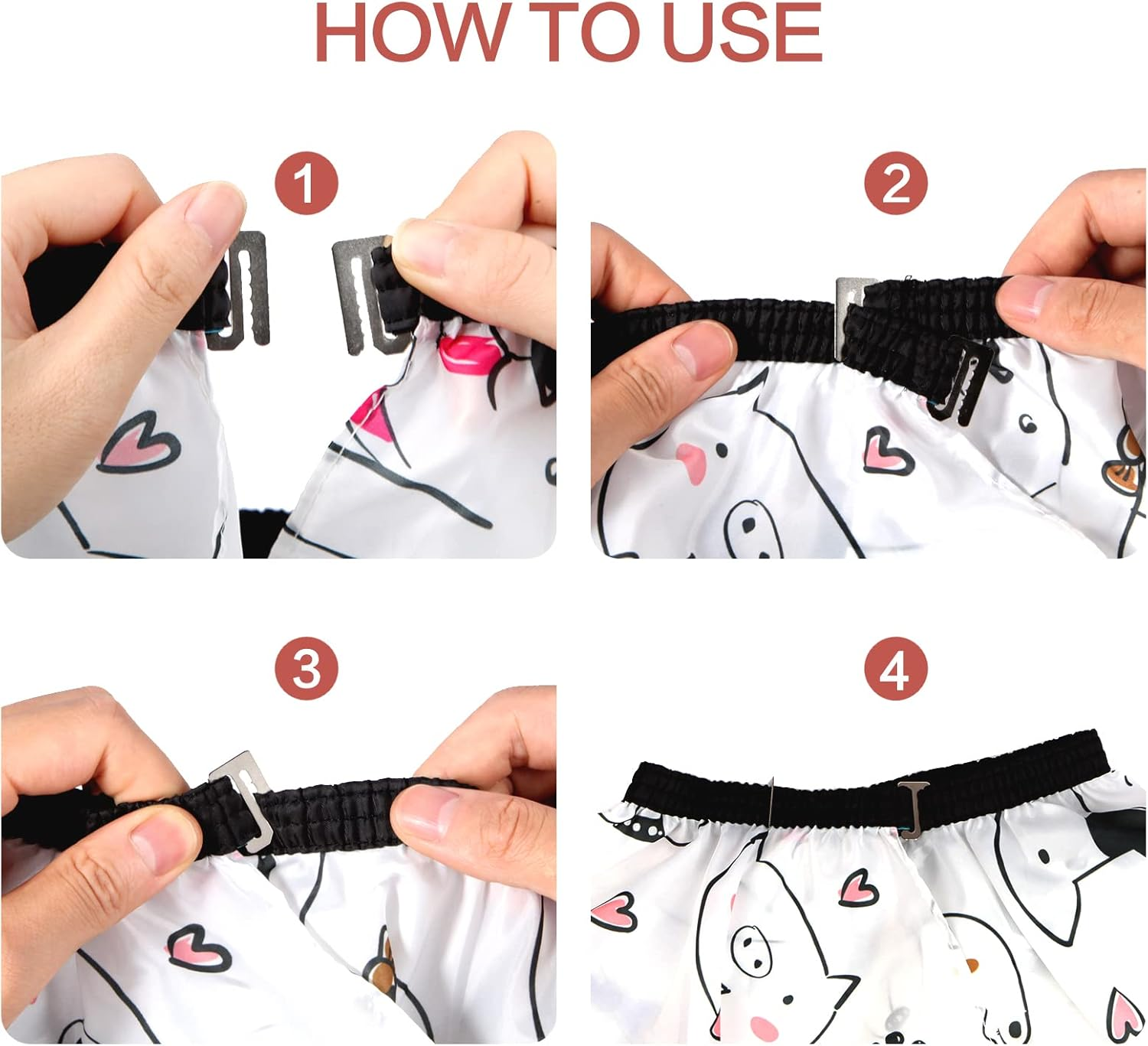 Kids Barber Cape with Neck Duster Brush, Professional Salon Hair Cutting Cape with Adjustable Snap Closure