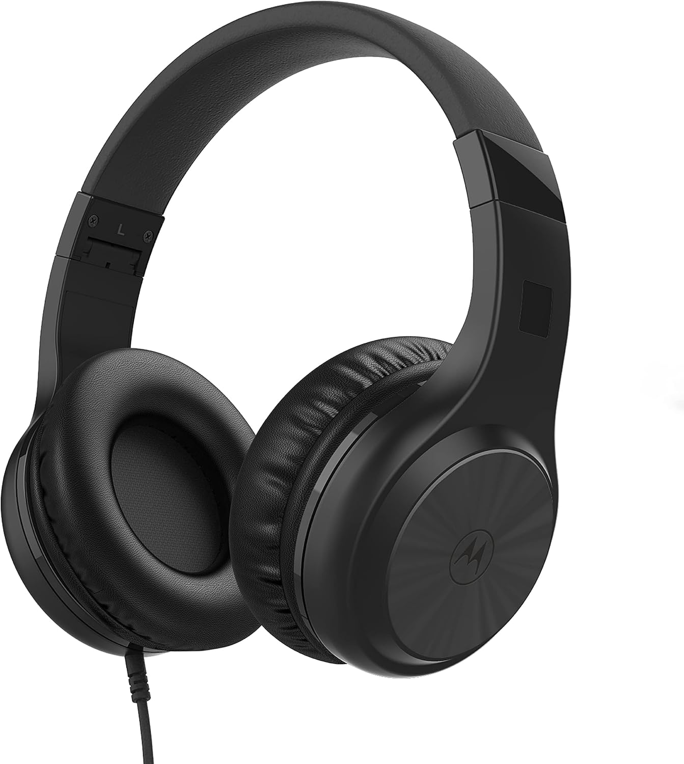 Motorola Sound Moto XT120 - Wired Headphones - Over-Ear Headphones - 120 CM Cable - Foldable Design - Passive Noise Isolation - Black image number 4