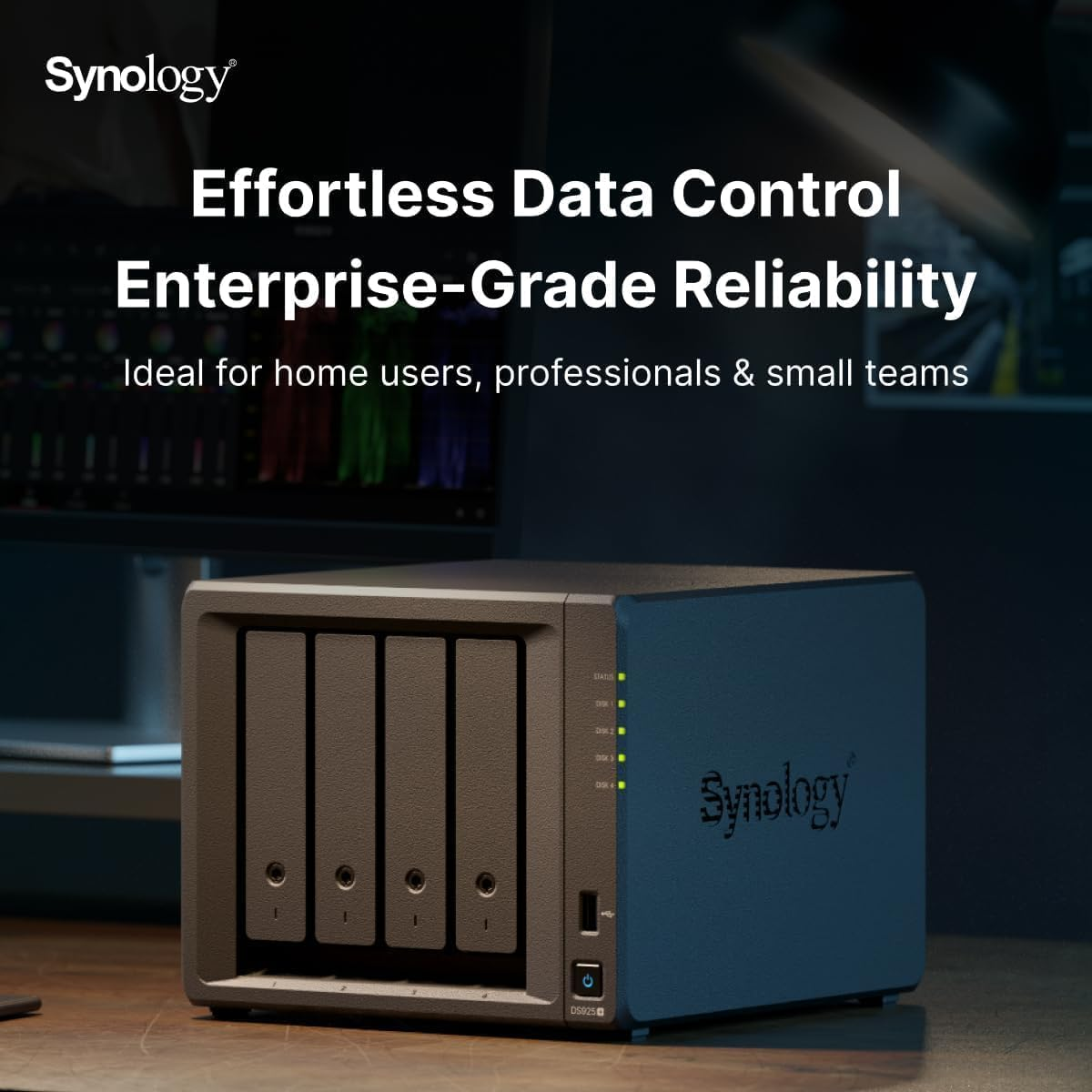 Synology Diskstation DS925+ 4-Bay 3.5" Diskless, AMD Quad Core CPU, 4GB RAM, 2X 2.5Gbe, 2 X USB3.2, 1 X Expansion Port image number 4