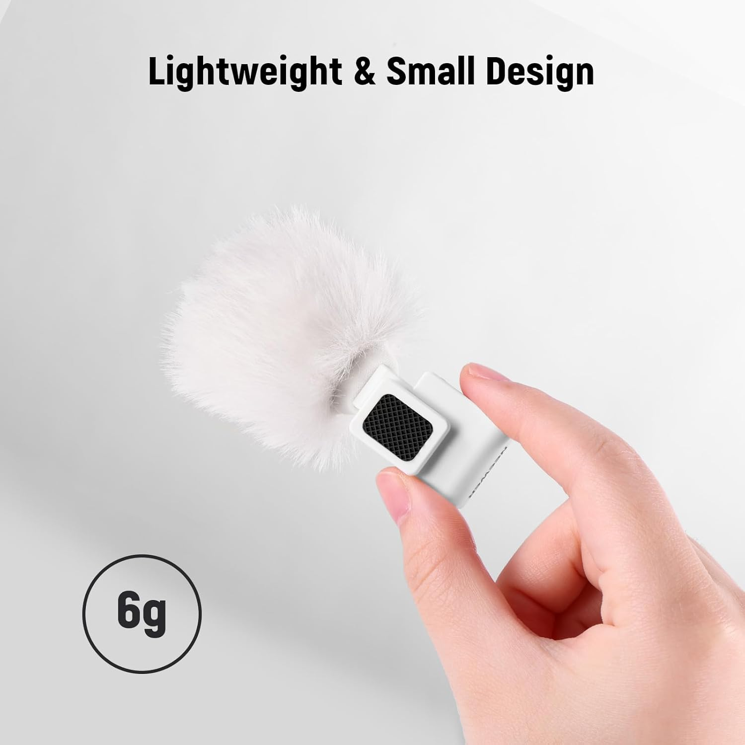 NEEWER Cold Shoe Wind Muff for ZV Series Vlog Cameras， Microphone Furry Windscreen with Cold Shoe Mount Adapter Accessory Compatible with Sony ZV-1F ZV-E10 ZV-1 ZV-E1 ZV-1 II， CA133 White