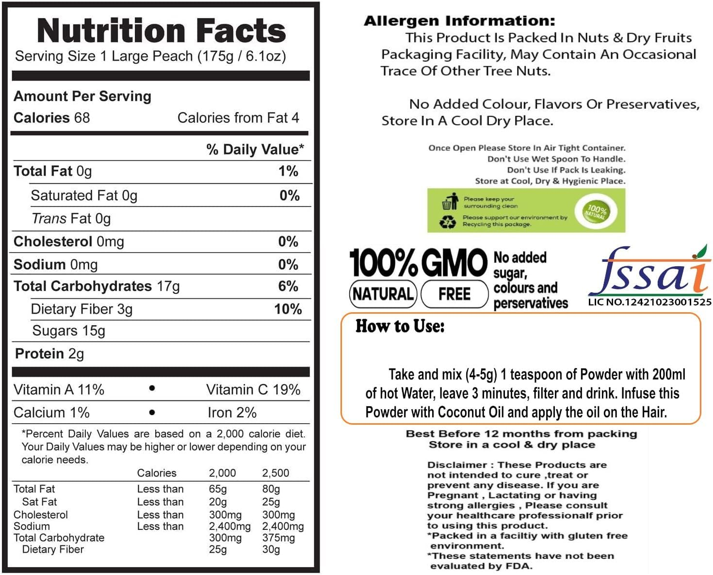 3V PRODUCTS Karisalankanni Bhringraj Powder 100G | Bharangraj | Eclipta Alba Powder for All Types of Hair,1 Count