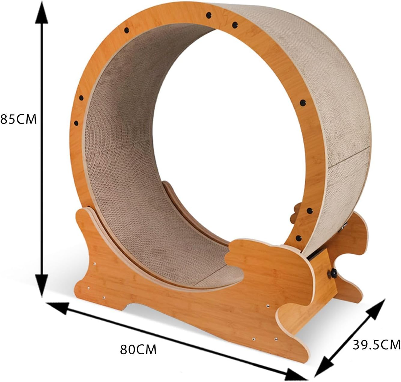 Pet Scene Cat Exercise Wheel Toy Running Exerciser Treadmill Scratching Furniture Scratcher Board Roller Indoor Kitten Play Gym Kitty Training Sports Equipment