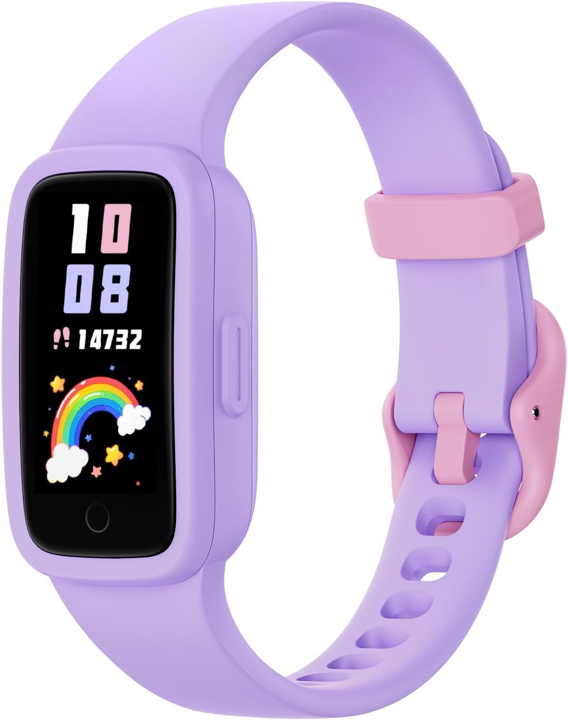 BIGGERFIVE Vigor 3 Kids Fitness Tracker Watch, AMOLED Screen, No App No Phone Needed, 3ATM Waterproof, Heart Rate and Sleep Monitor, Pedometer Watch, Sports Step Counter for Boys Girls Ages 5-15,Black image number 0