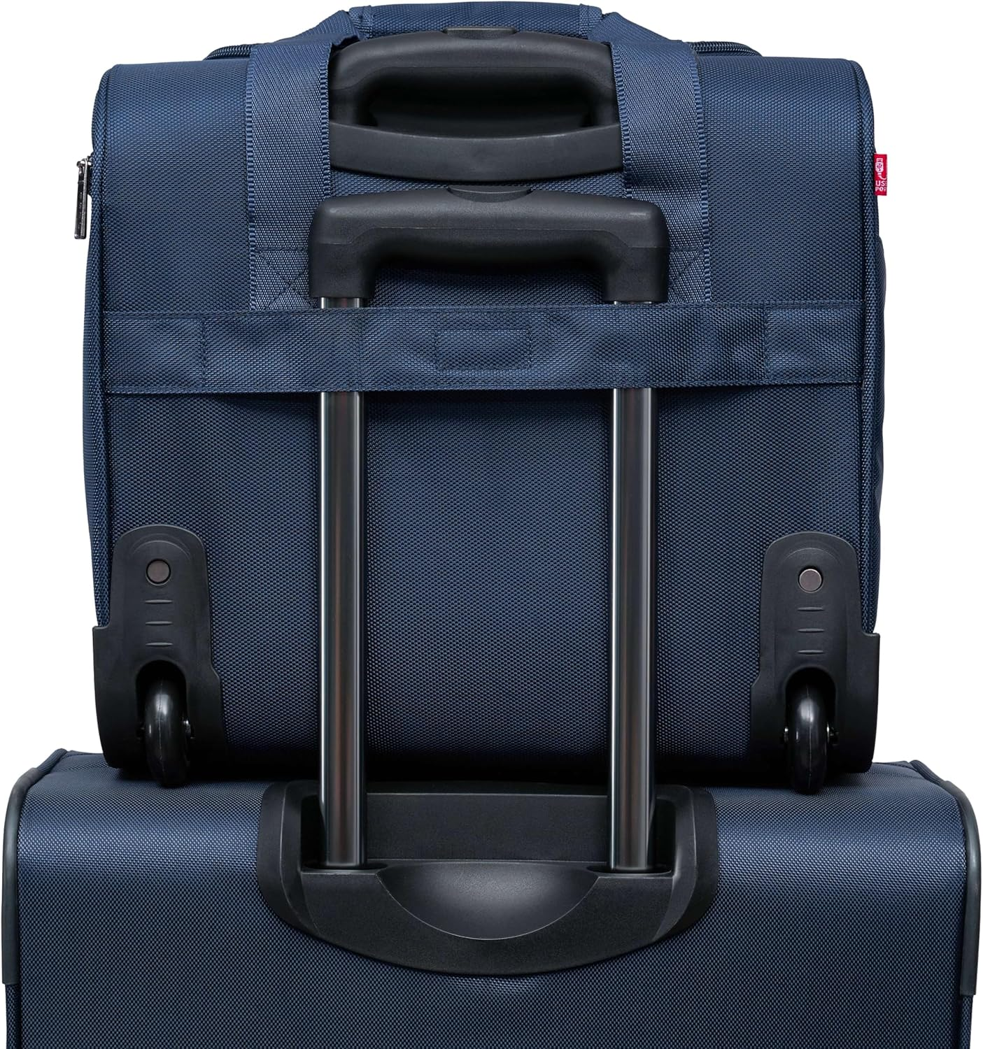 TPRC 15-Inch Smart under Seat Carry-On Luggage with USB Charging Port, Navy Blue, Underseater 15-Inch, 15-Inch Smart under Seat Carry-On Luggage with USB Charging Port image number 4