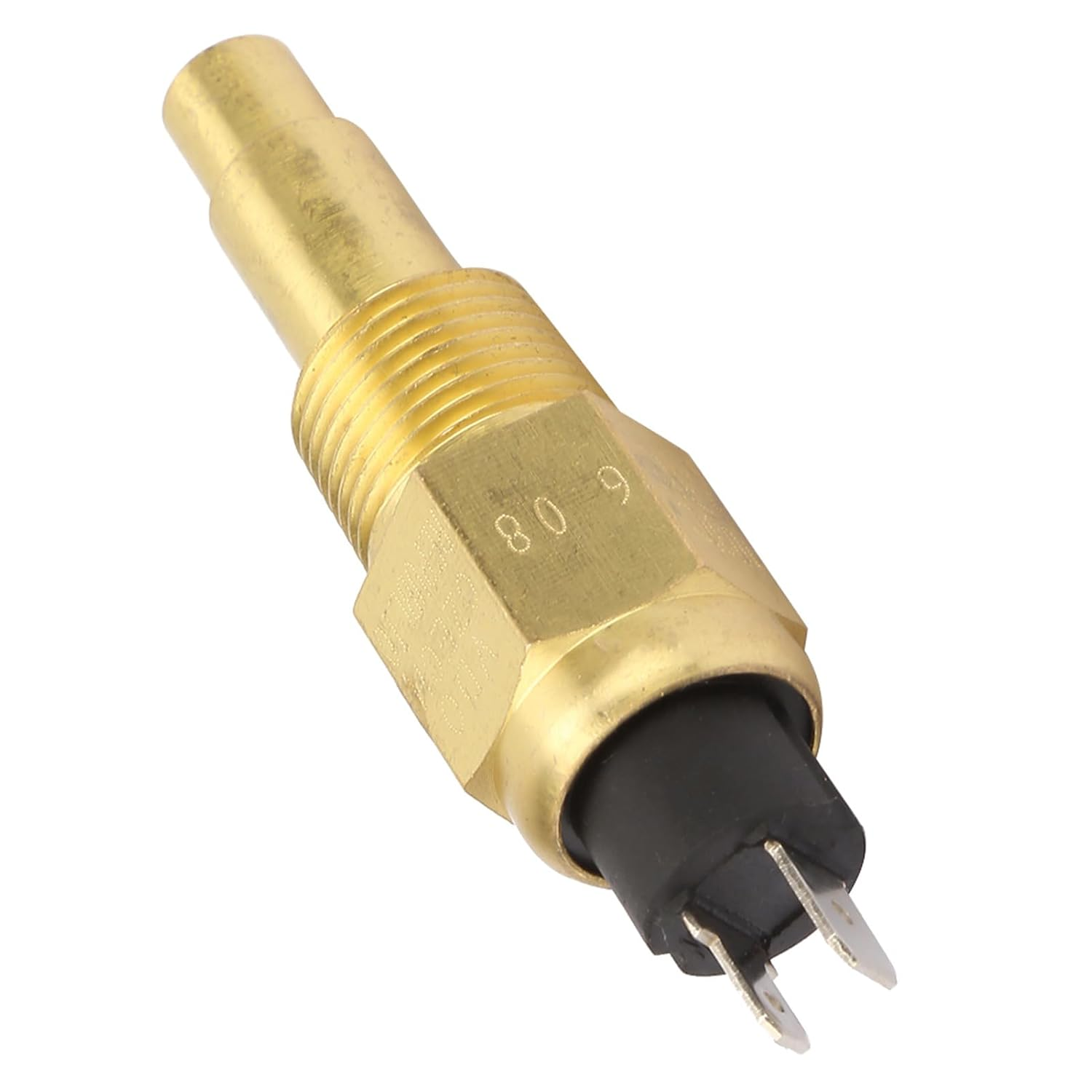 Hyuduo Durable Brass Temperature Sensor for VDO, 3/8 NPT, Easy to Install, 103 ℃ Threshold image number 1