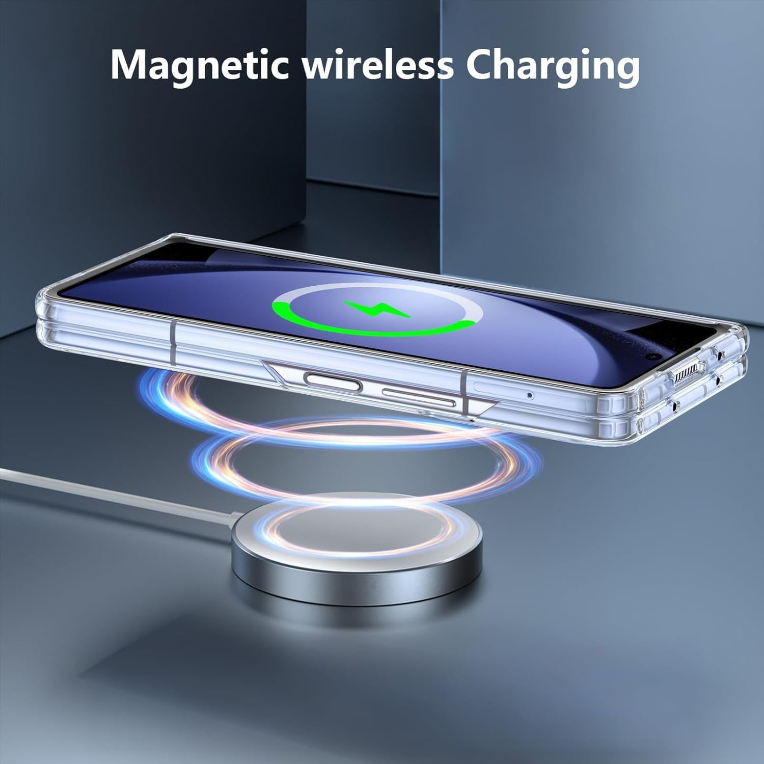 FORZARMOR Clear Case for Samsung Galaxy Z FOLD 7 5G (8.0 Inch), Transparent Cell Phone, Magsafe Magnetic Wireless Charging Cover Shockproof (For Galaxy Z FOLD7)