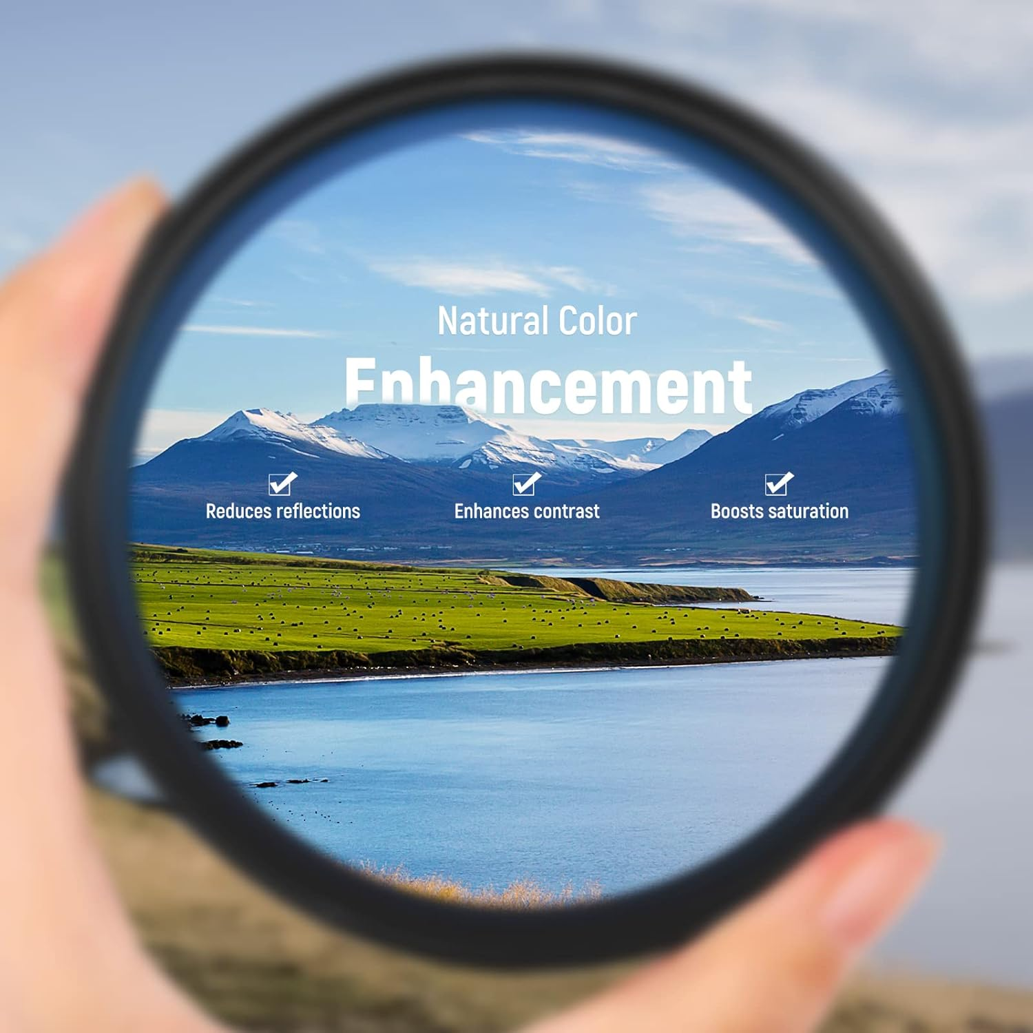 Neewer 82Mm Polarizing Filter 30 Layer Multi Resistant Nano Coatings Circular Polarising Filter(Cpl) Reduce Glare/Enhance Contrast/Ultra Slim/Reduces Reflection/Hd Optical Glass Polarizer Filter image number 2