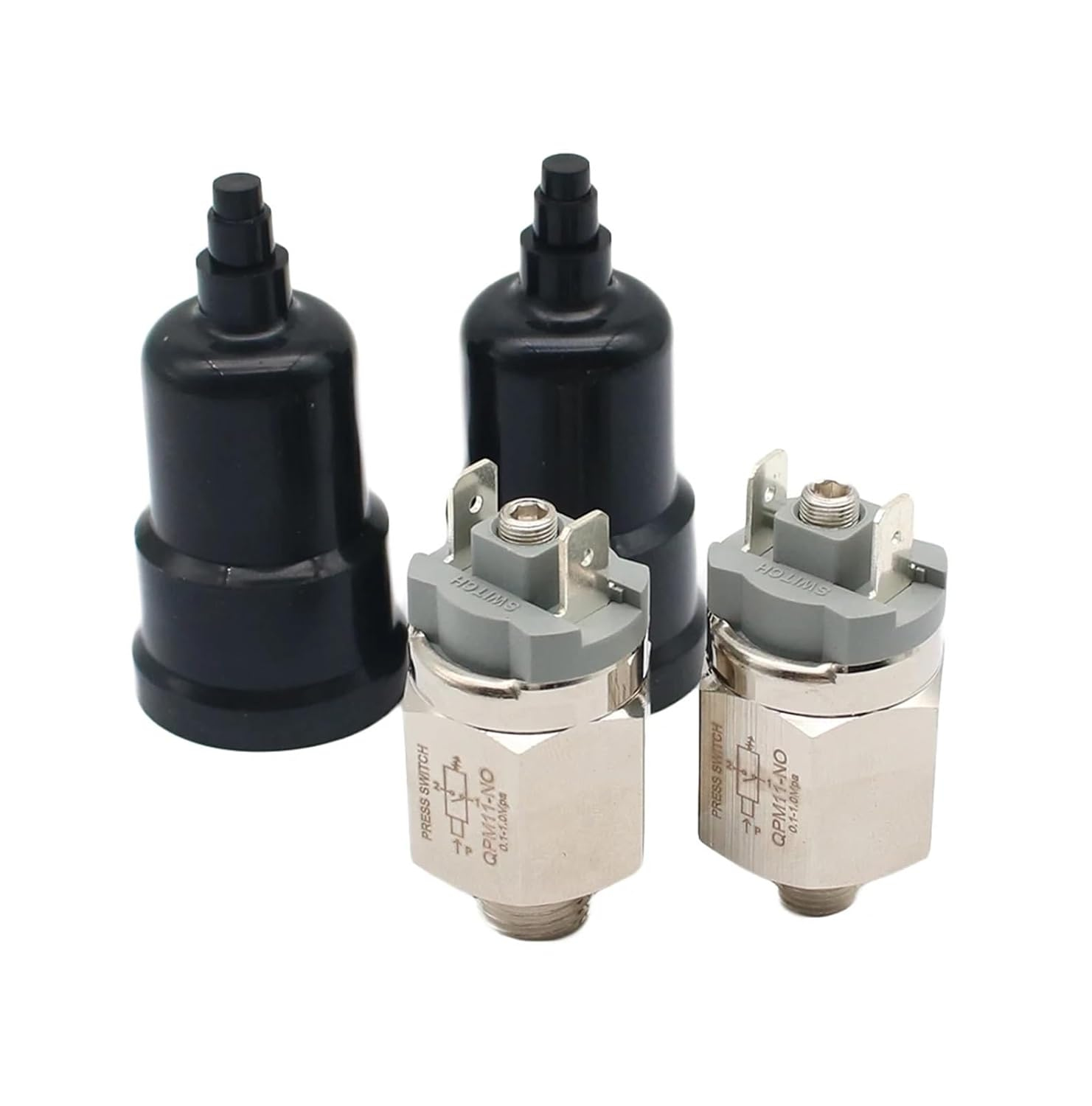 KLVN 1/4" 1/8'' Micro Pressure Adjustable Diaphragm Hydraulic Switch QPM11-NC / QPM11-NO Pressure Switch Wire External Thread Nozzle (Color : OPM11-NC 1-4) image number 3