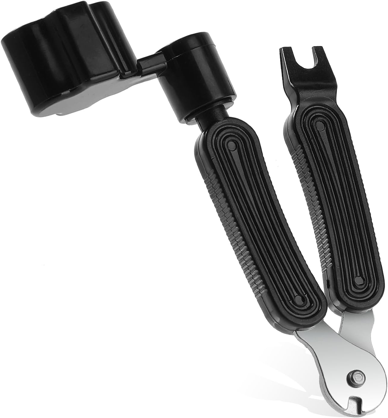 Professional Guitar String Winders, Multifunctional Acoustic Guitar Strings Cutter & Pin Puller All in One Guitar Accessories Electric Guitar Strings Adjustment Tool for Restringing - Black image number 2