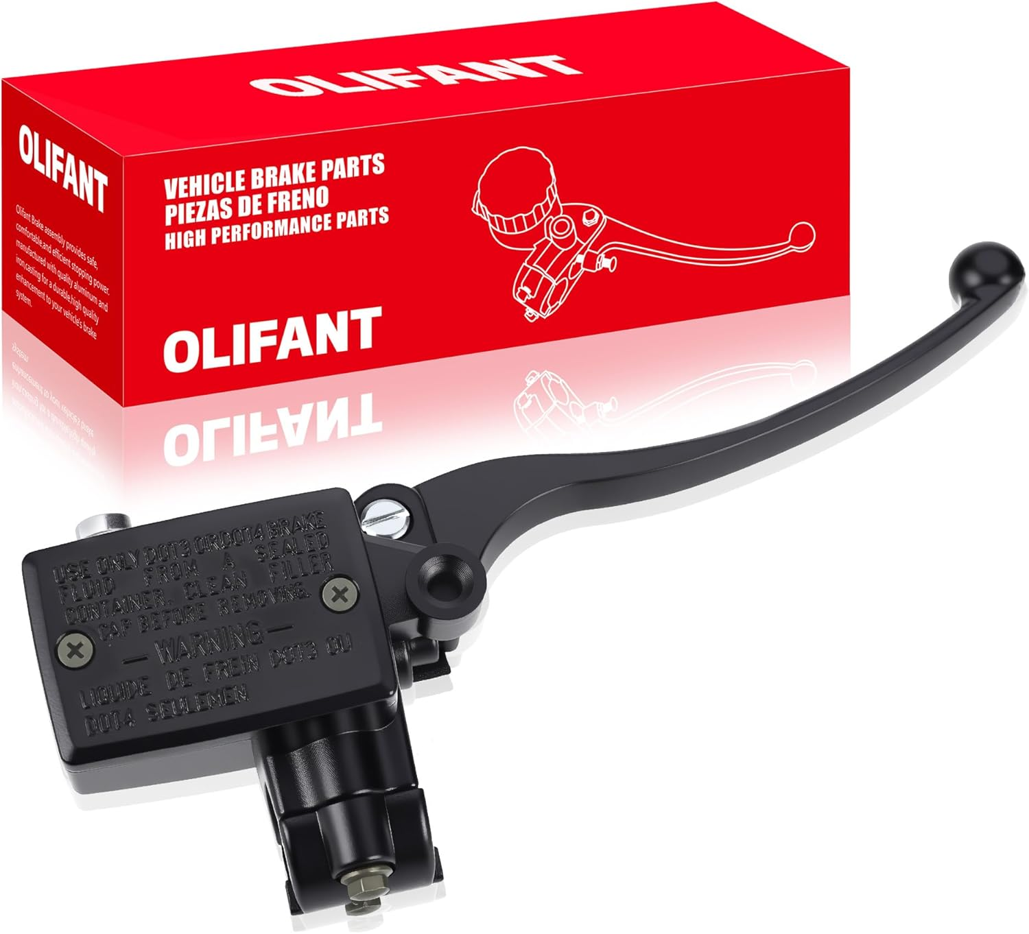 OLIFANT Brake Master Cylinder Handle for Honda TRX 250 300 350 400 450 Foreman 500 Rubicon Fourtrax 300 Rancher 350 420 Recon 250 Rincon Sportrax 7/8 ATV Hydraulic Brake Lever image number 1