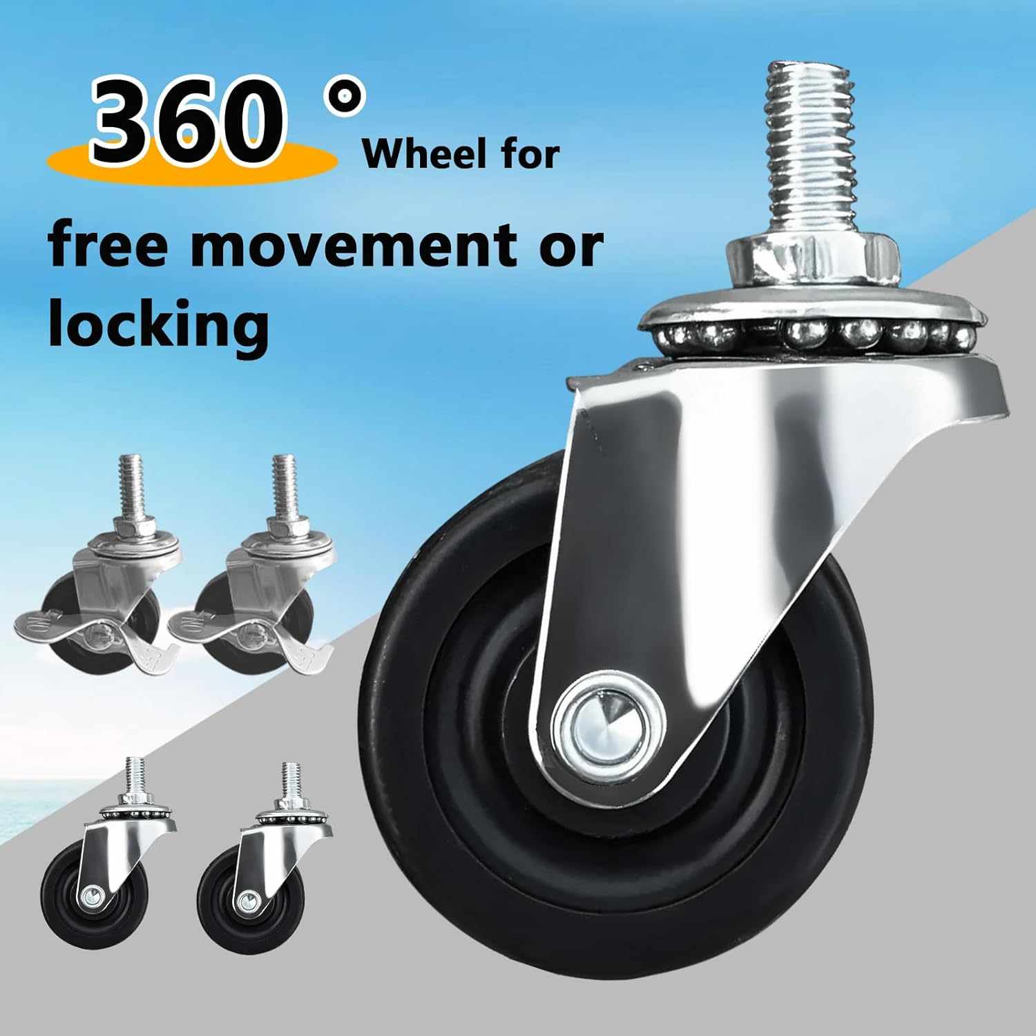 Pool Float Storage Organizer with 2 in 1 Mesh Storage Cover, XXL Nylon Mesh Pool Storage Bin Pool Float Toy Holder with Metal Frame and 360&deg; Wheel for Pool Noodles Toys Floats Balls Equipment (L) image number 4