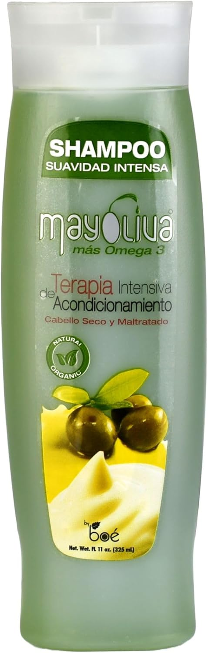 Mayoliva Intensive Conditioning Therapy for Dry & Damaged Hair, Shampoo, 12 Ounce