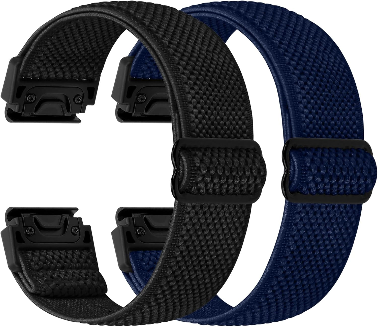Nylon Elastic Band for Garmin Fenix ​​8 47Mm/Fenix ​​7/Fenix ​​6/Fenix ​​5/EPIX Pro 47Mm, Adjustable Woven Ballistic Nylon Webbing Wrist Strap for Garmin Fenix ​​8 47Mm, Unisex