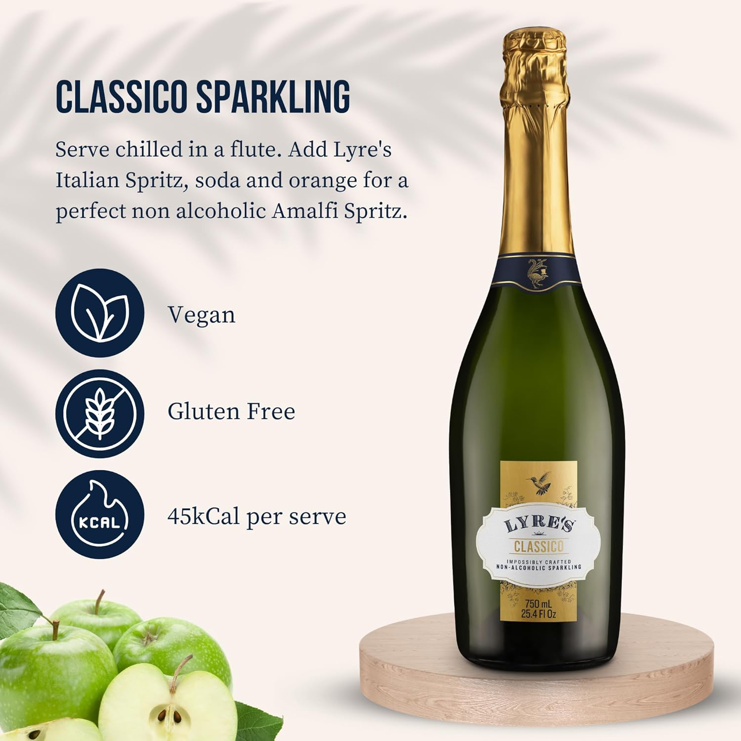 Lyre&rsquo;S Classico Grande - Non Alcoholic Spirits | Case of 6 | Sparkling Wine Style | Premium, 750Ml X 6 image number 2