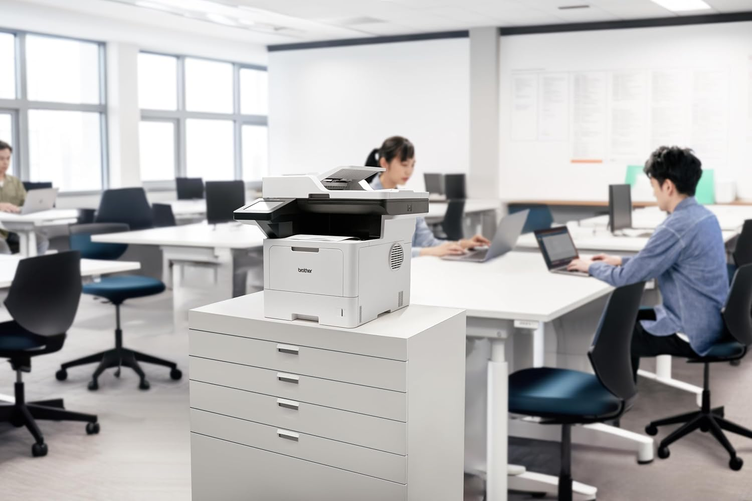 Brother MFC-L5915DW Mono Laser Multi-Function Centre, A4, 50Ppm, White image number 4