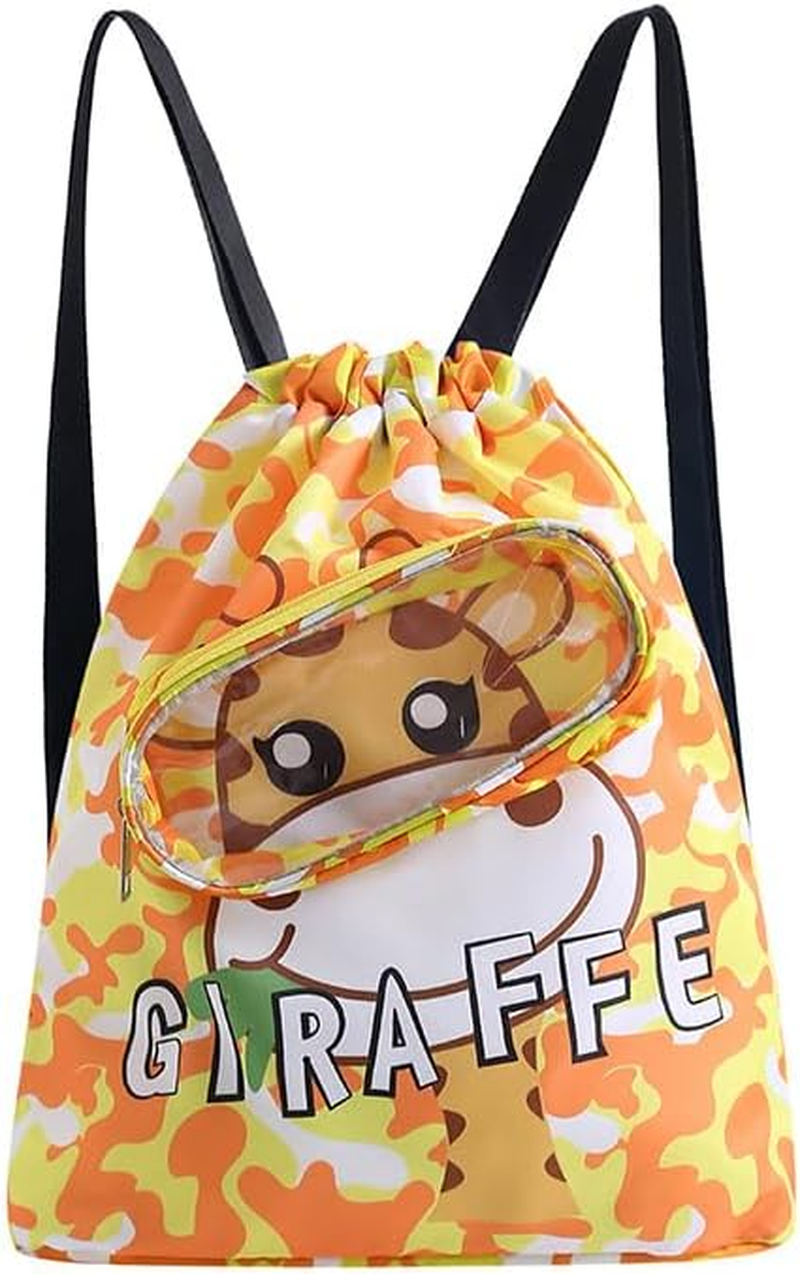 AIMALL Durable Kids Swim Backpack - Waterproof Oxford Cloth, Large Capacity, Lightweight, Ideal for Beach, Pool, Travel, Outdoor Activities - Green-Large (Double Layer) image number 3