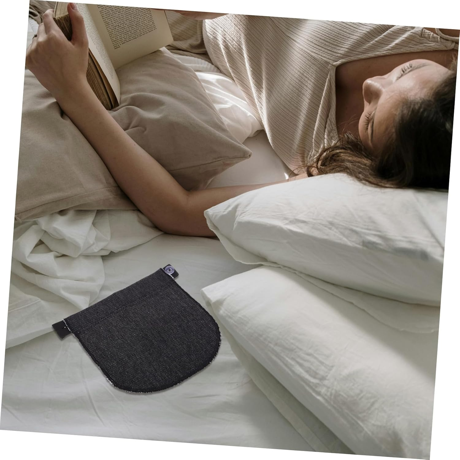 Maternity Waist Extender Elastic Pregnancy Extender Adjustable Waistband Elastic Pregnancy Trousers for Jeans and Pants Black