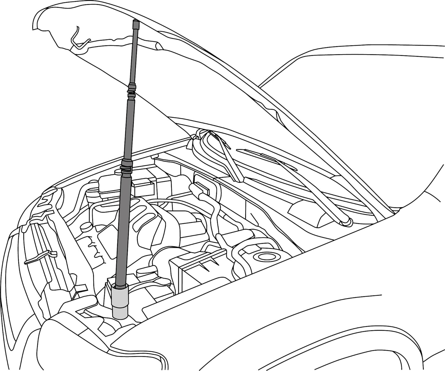 Lisle 46170 Hood Prop with Support image number 2