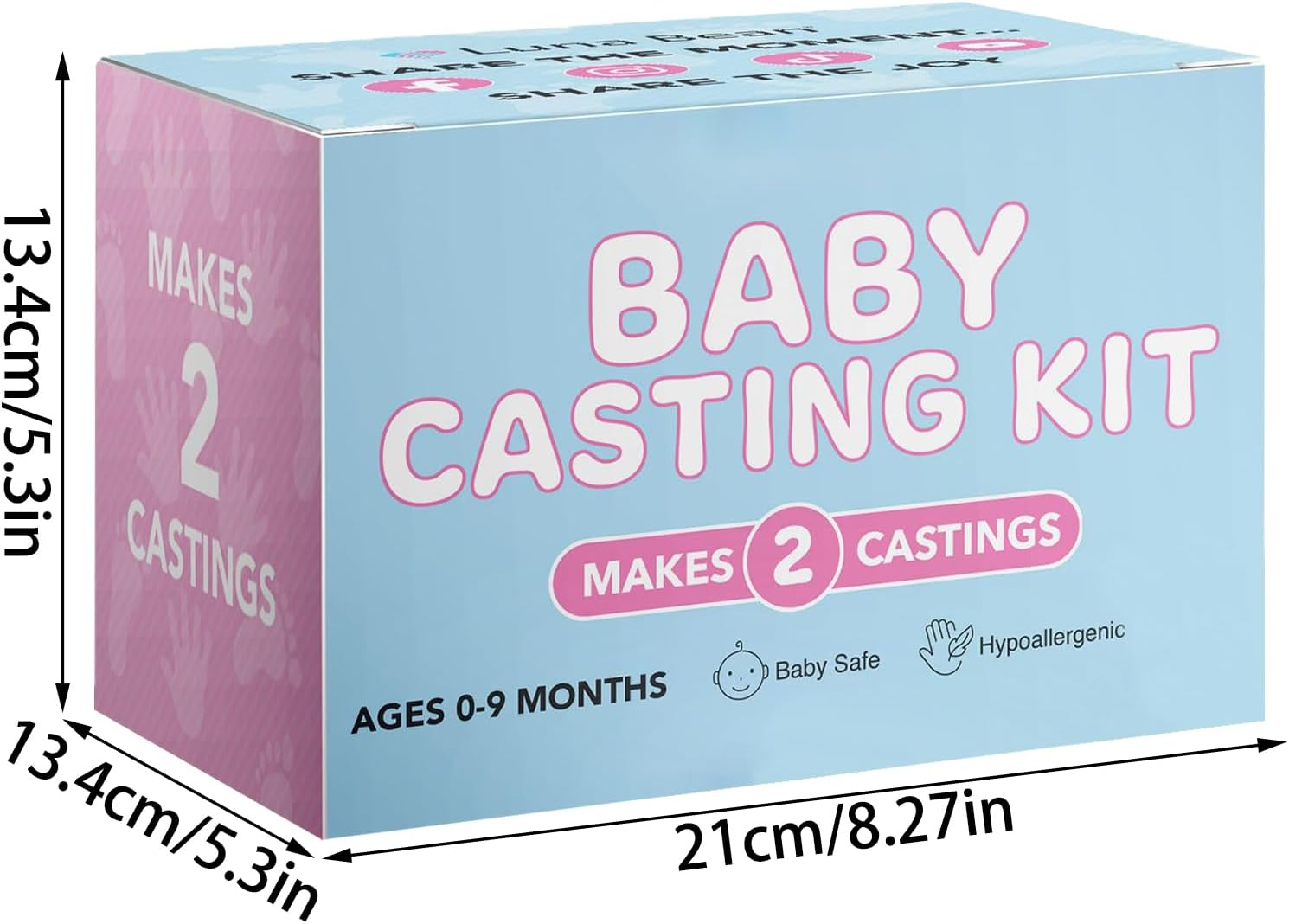 Infant Keepsake Mould - Premium Handprint Sculpture Set, Toddler Footprint Craft | Baby Memory Casting Kit, Plaster , Safe Skin-Friendly Mould for Kinderga image number 2