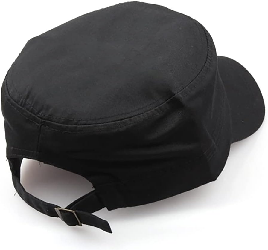 2 Pcs Unisex Cadet Army Cap Military Hat Combat Cap Breathable Baseball Cap Adjustable Flat Top Cap for Men Women image number 6