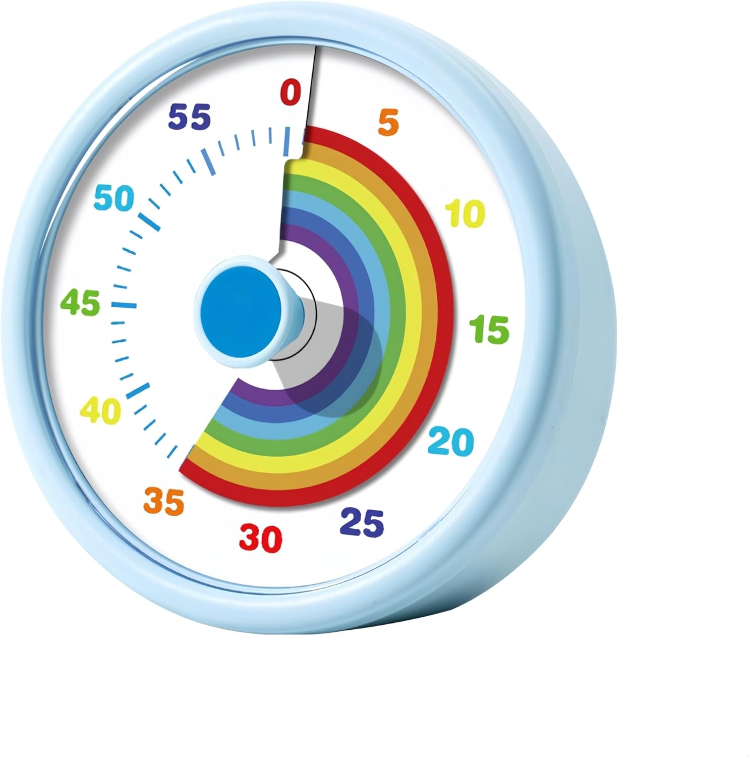 Visual Timer for Kids, 60 Minute Time Timer Kids Timer for Classroom Home Office, Countdown Timer for Cooking Teaching Working Meeting, Pomodoro Timer Kitchen Timer (Blue)