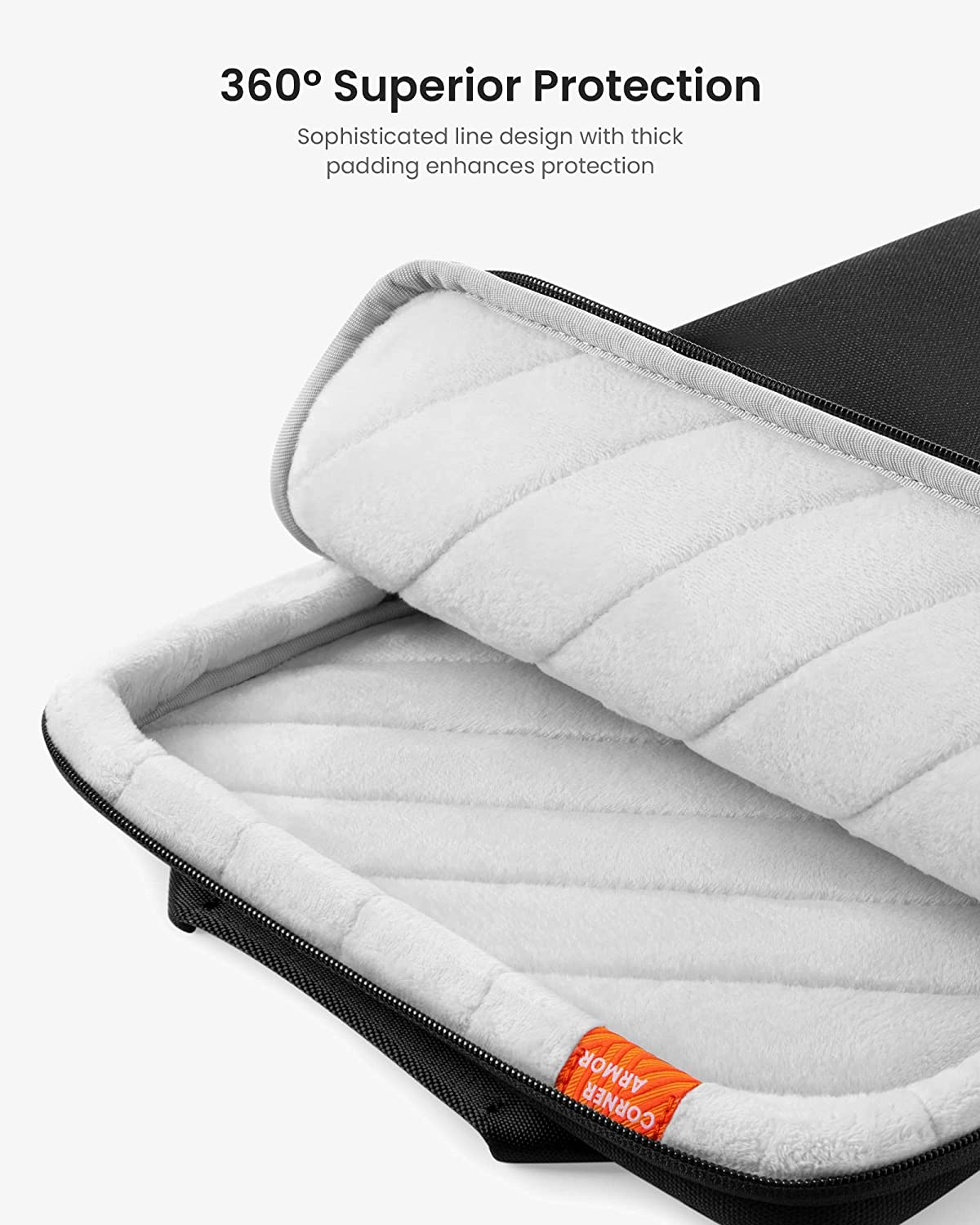 Tomtoc Protective Laptop Shoulder Case Designed for 14-Inch New Macbook Pro M5/M4/M3/M2/M1 Pro/Max A3434 A3112 A3401 A3185 A2992 A2918 2025-2021, Water-Resistant Well-Organized Sleeve Case with Handle image number 4