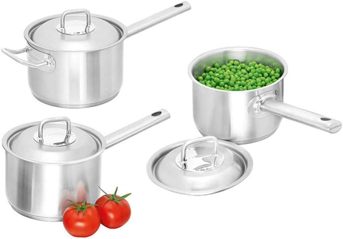 Scanpan Commercial 3 Piece Saucepan Set Silver (22340)