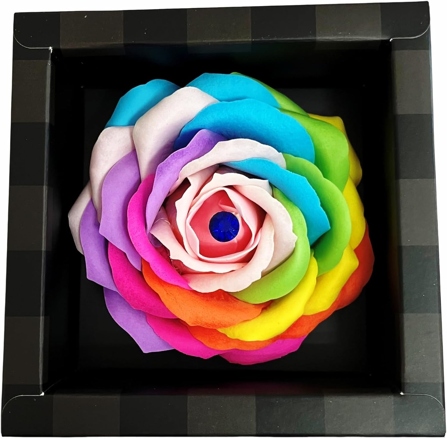 Q-FLA Soap Flower Birthday Rainbow September Birthstone Sapphire Rainbow image number 5