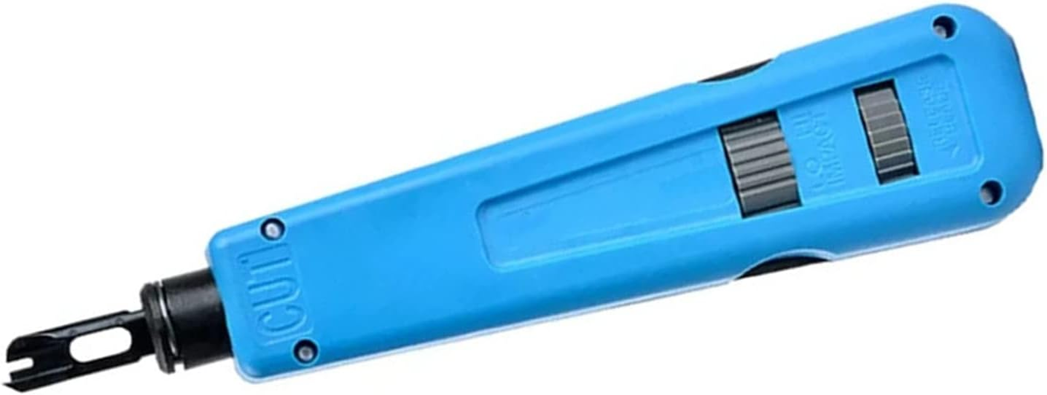 Punch down Tool, Multifunctional Network Terminal Insertion Tool, High Speed Steel Impact Cable Punch with Impulse Adjustment Button for Network and Wire Cable Connection image number 5