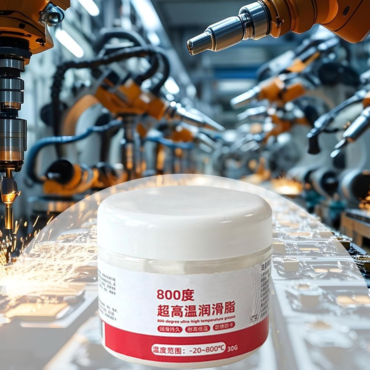 High Temp Grease,Anti-Seize Lubricant - Anti-Seize Grease for Motorcycle, Tractor, Automotive, Lawn, Marine, Trailer, Industrial, RV image number 5