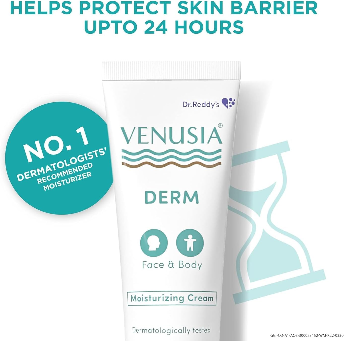 VENUSIA Dr Reddy'S Derm Moisturizing Lotion for Face and Body,Repairs and Nourishes Dry Skin,Relieves Minor Itching and Irritation,Moisturization and Hydration That Lasts up to 10 Hours,Pack of 1 image number 6