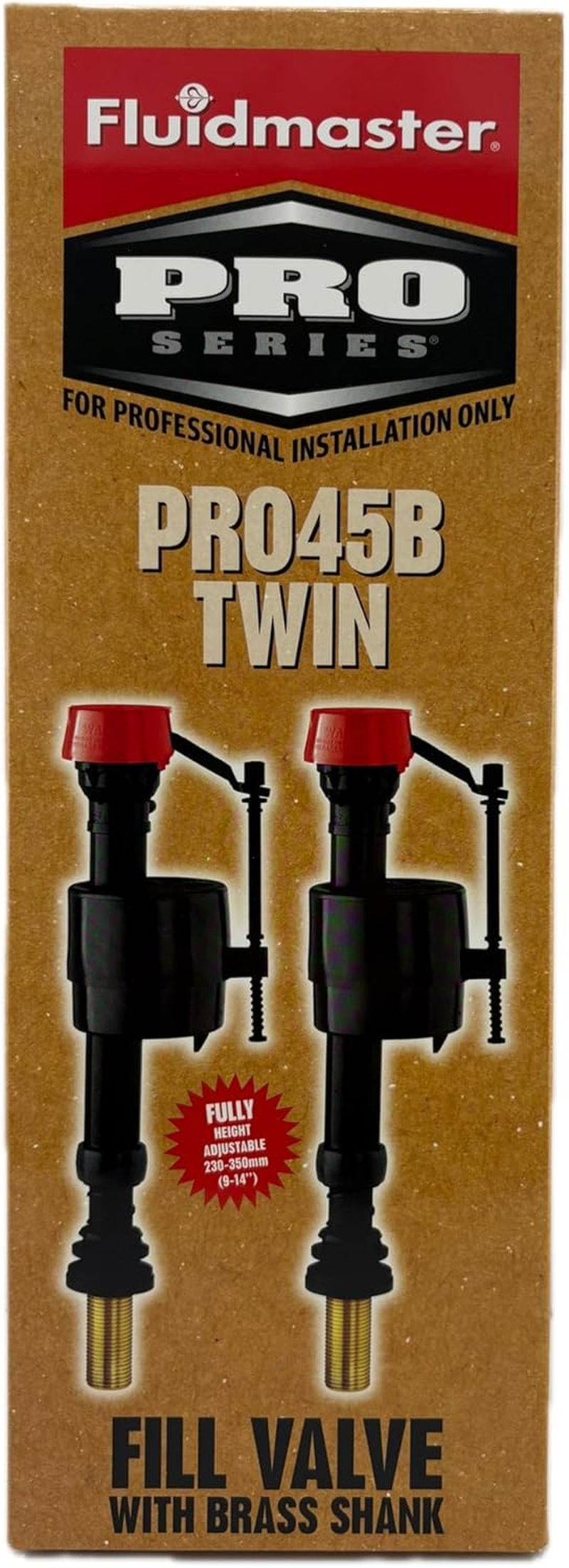 Fluidmaster PRO45BTWIN PRO45B Twin Pack, Black, Pack of 2