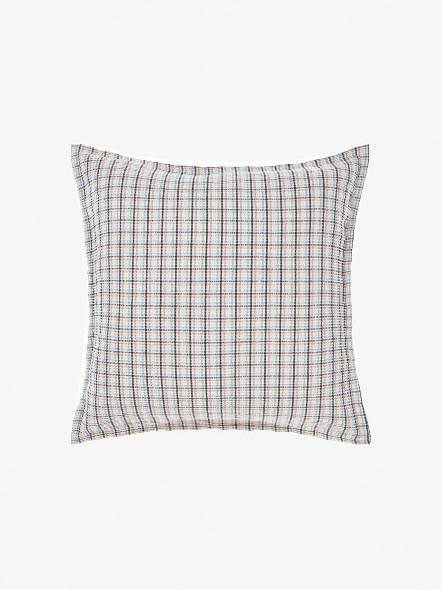 Linen House Deluxe European Pillowcase, Waffle Eucalyptus, 65 X 65 Cm Size