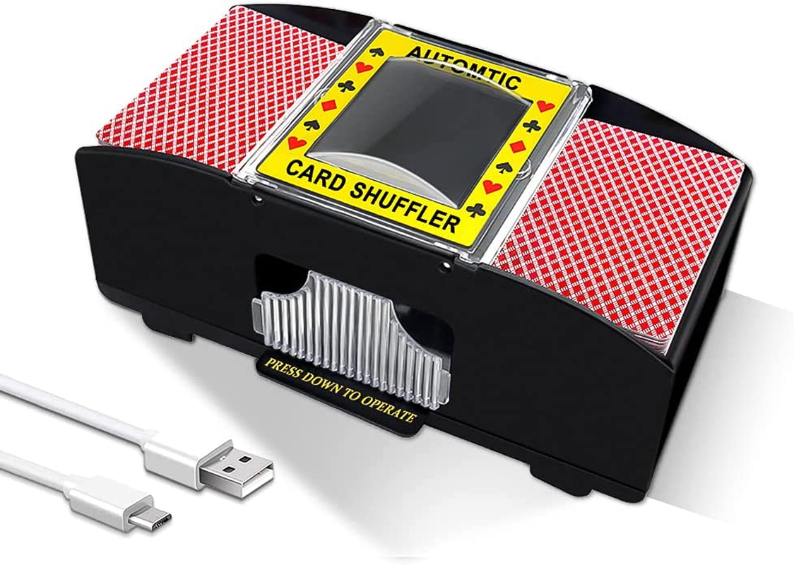 Ni-Shen Automatic Card Shuffler Usb/Battery Operated Electric Shuffler for Family Party Poker/Blackjack/Uno image number 6