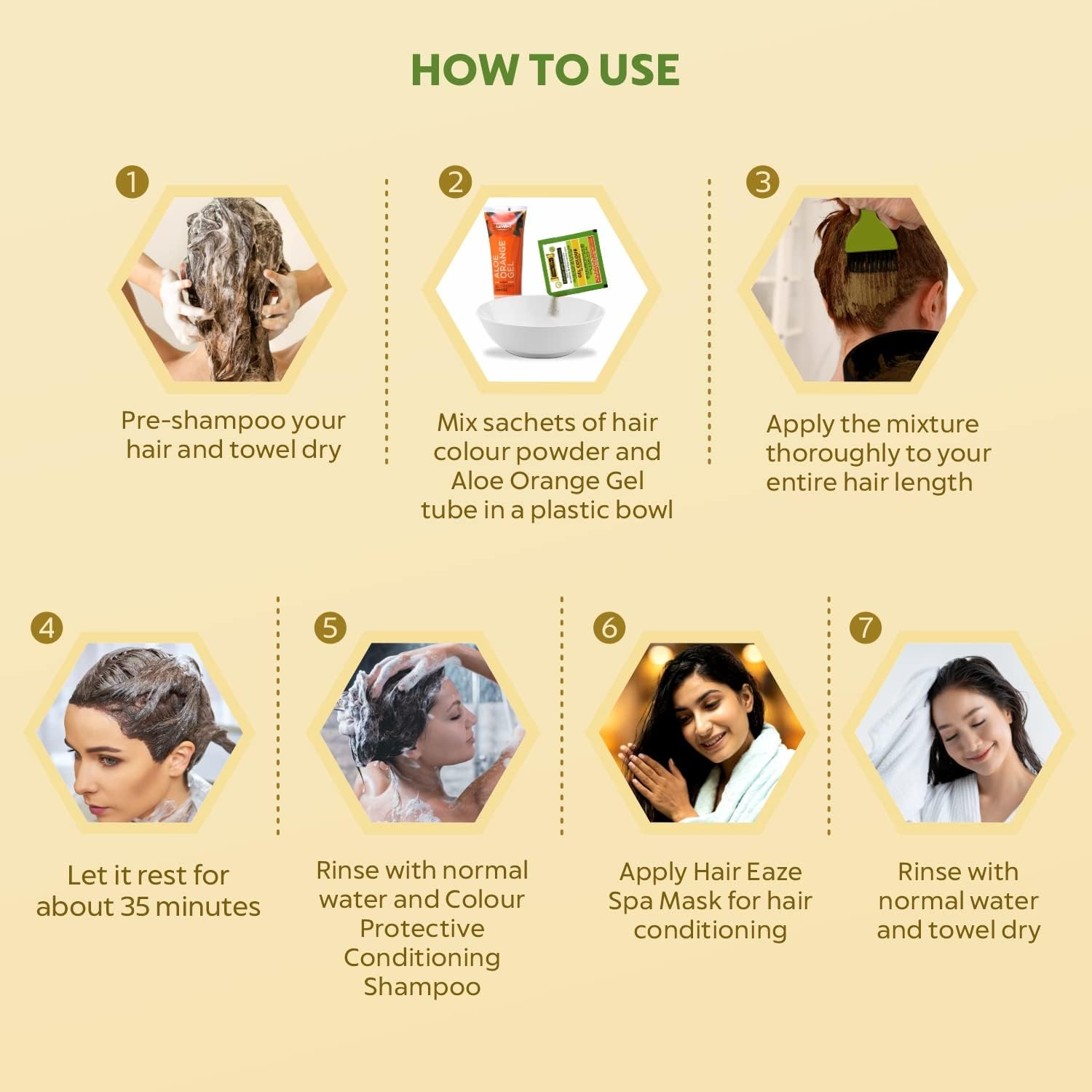 Indus Valley Damage Free Permanent Gel Hair Color (Dark Copper Blonde) image number 2