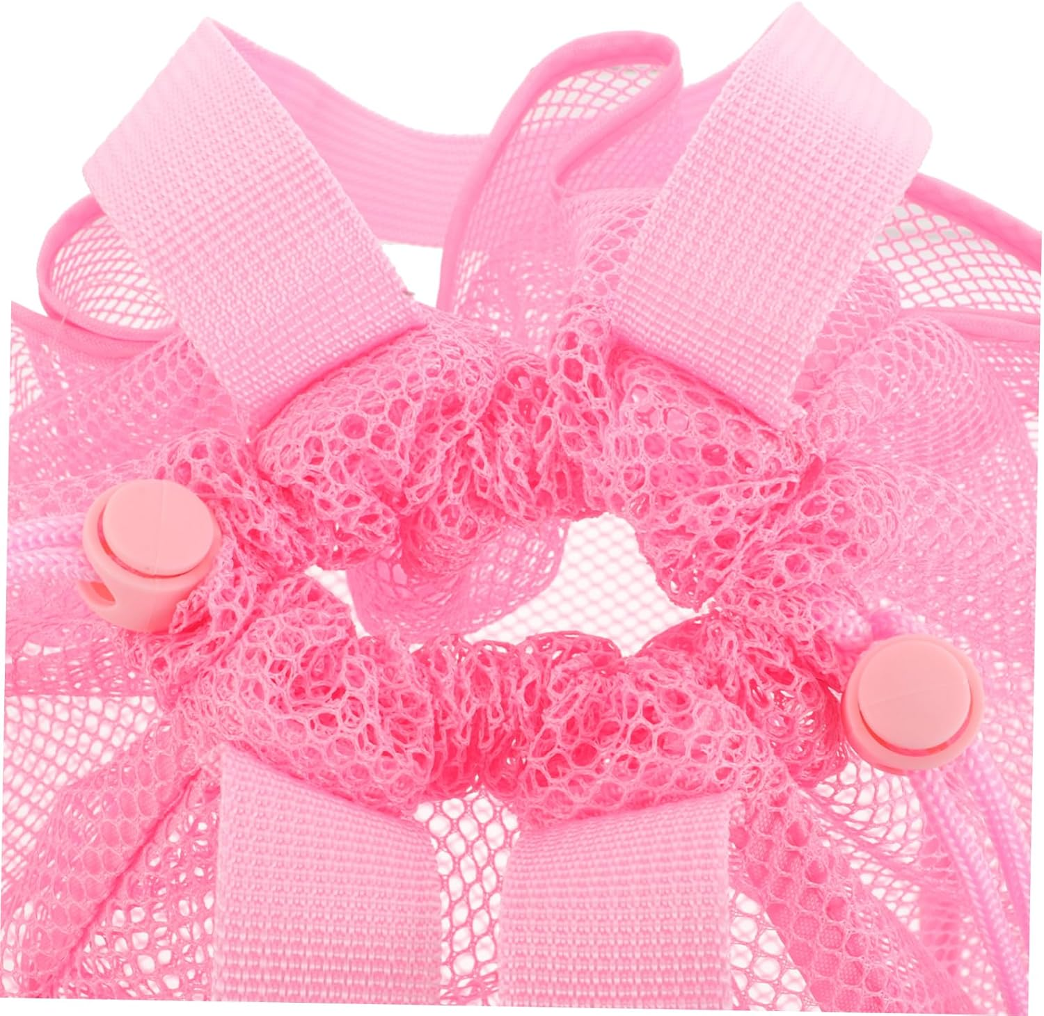 CALLARON Portable Mesh Storage Bag Cute Toiletry Bag Mesh Drawstring Pockets for Travel Makeup Beach Swimming and Daily Essentials Organizer