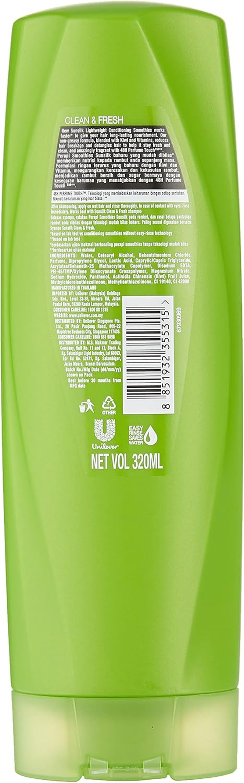 Sunsilk Lively Clean and Fresh Conditioner 300 Ml image number 4