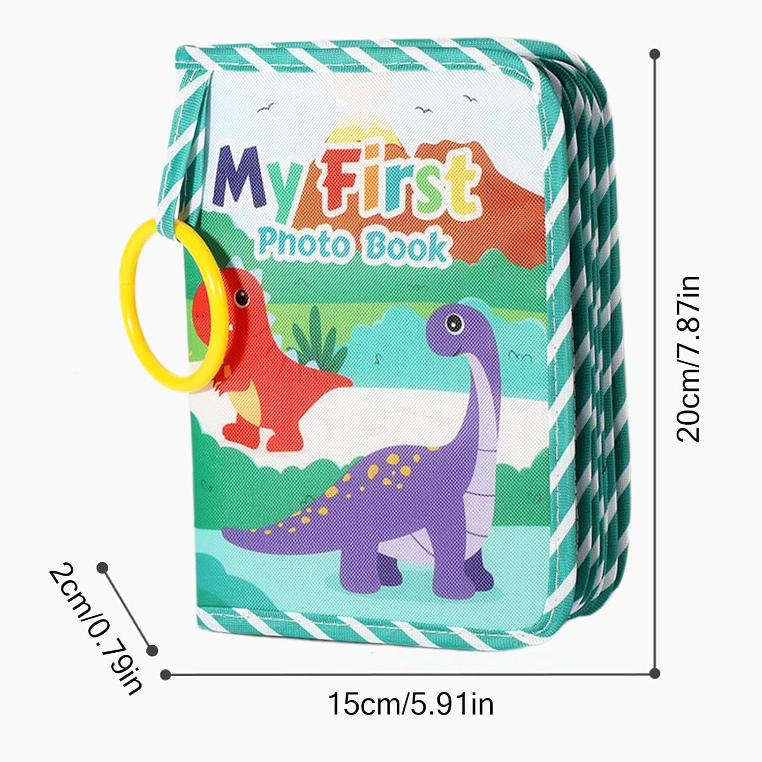 Baby First Photo Book - Keepsake with Mirror | Toddler First Family Album - for Cribs Bedtime Bedroom Holiday Strollers Home Travel Sleep Pregnancy Girls Boys Parents image number 3